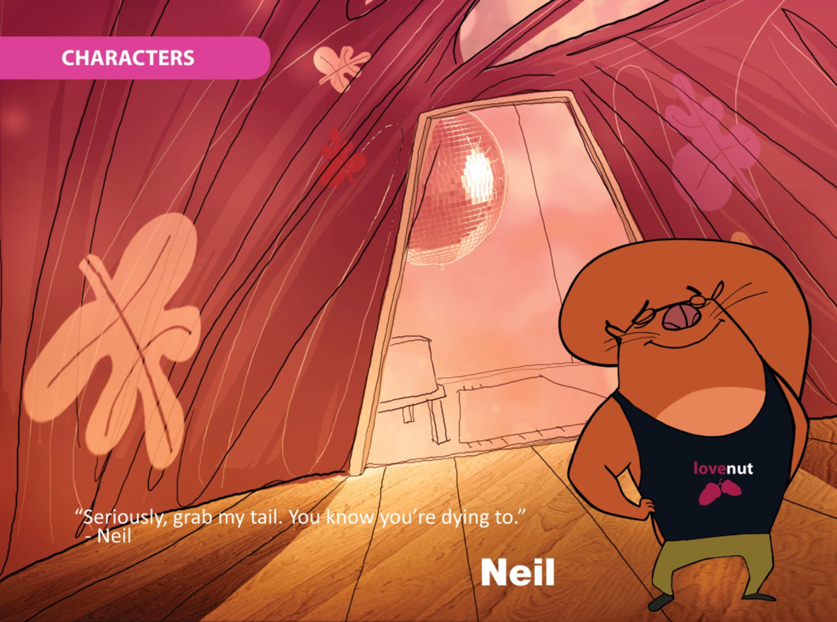 Squeers animated series pitch bible with Neil character bio based on the comic by Roberto Millan. Directed by Matt Torode.